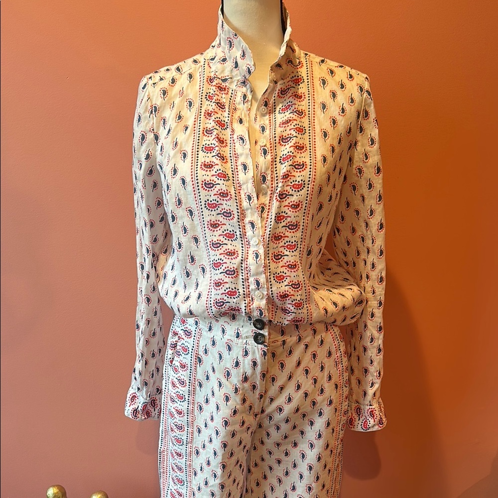 Boden White, Blue & Red Patterned Set - Picture 5 of 8